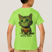 Kat Crew baby & kinder T-shirt (Achterkant)
