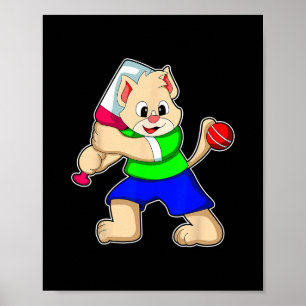 Kat Cricket Cricket T Sporten Poster
