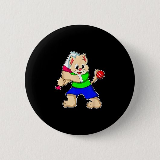 Kat Cricket Cricket T Sporten Ronde Button 5,7 Cm (Voorkant)