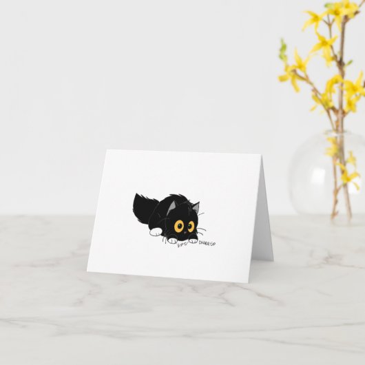 Kat Crouch Poof Kaart (Gele Bloem)