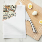 Kat Crunch Graan Kat Ontbijt Graan Doos Kat Vin Theedoek (Quarter Fold)