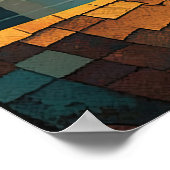 Kat Cubist: Zonnetijd op Venetiaanse wateren Poster (Hoek)