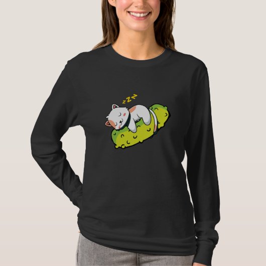 Kat Cucumber Gherkin Children T-shirt (Voorkant)