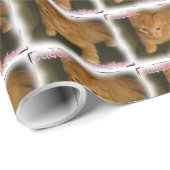 Kat-"Cuddle Monster"-omslagpapier Cadeaupapier (Rol Hoek)