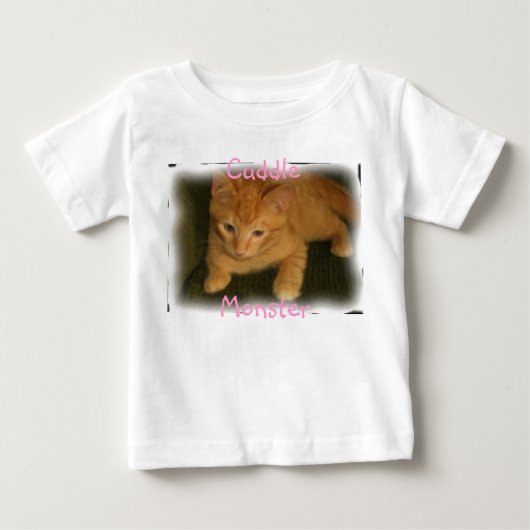 Kat "Cuddle Monster" Organic Baby Creeper (Voorkant)