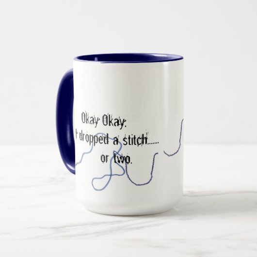 Kat Cup Knitters Mok (Voorkant links)