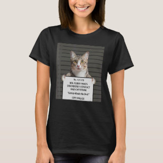 Kat Cute Guilty Cat of Cat Women Girls T-shirt