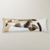 Kat, Cute Kitten, kronkelig Lichaamskussen (Achterkant)