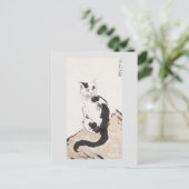 Kat (Cute Kitten) (Schattig Kat) (door Xu Beihong) Briefkaart (Staand voorkant)