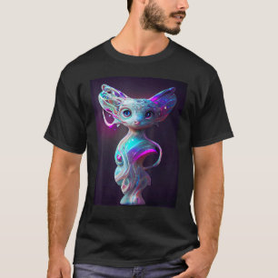 Kat Cyber Punk Weird Mannen Vrouwen Jongen meisjes T-shirt