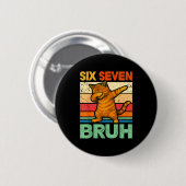Kat Dabbing Bruh 67 Meme 6 7 Zes Zeven Ronde Button 5,7 Cm (Voorkant /achterkant)