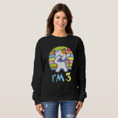 Kat Dabbing with Heart Happy of Me 3 YYY Trui (Voorkant volledig)