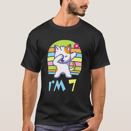Kat Dabbing with Heart Happy of Me 7 YYY T-shirt (Voorkant)