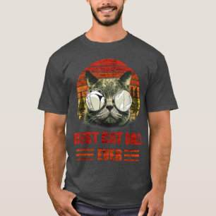 Kat dad, beste kattevader ooit, kattevader t, katt t-shirt
