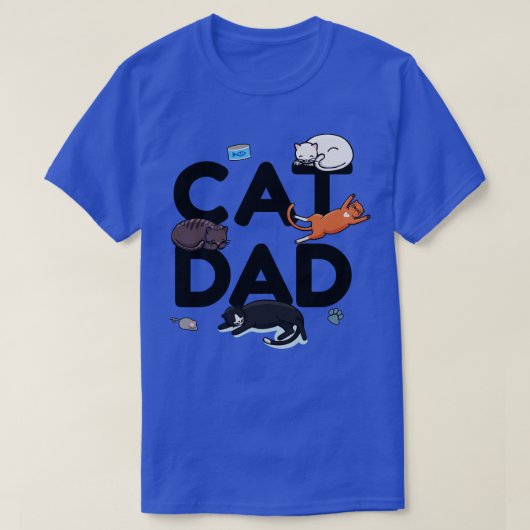 Kat Dad Cat Cat man Papa Kat Meow (1) T-shirt (Design voorkant)