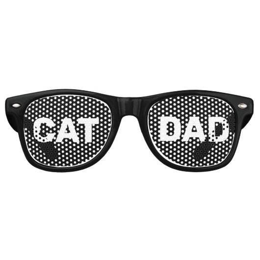KAT DAD NOVELTY SUNGLASSEN SHADES RETRO ZONNEBRIL (Voorkant)
