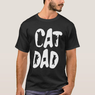 Kat Dad Owner Mannen Design Kitten Boy Art Matchin T-shirt
