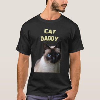 Kat Daddy Artistiek Siamees kat vader T Shirt