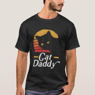 Kat Daddy Jaren Tachtig Stijl Kat Afgeleid T-shirt