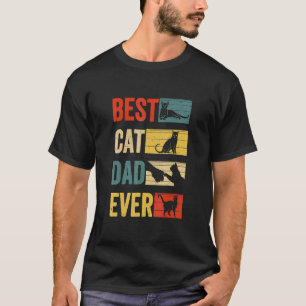 kat daddy retro beste kat papa ooit t-shirt
