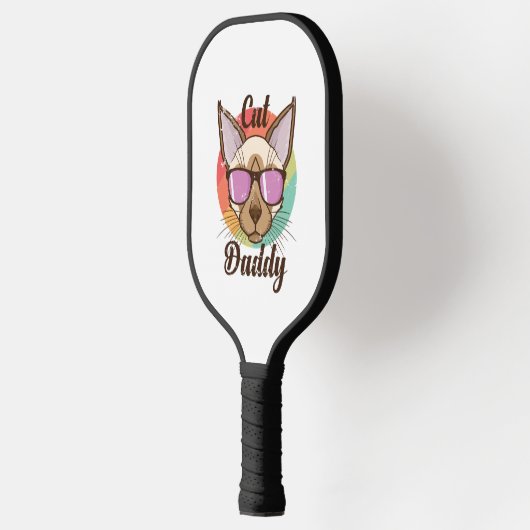 Kat Daddy Siamese Kat Pet Mannelijke Kat Pickleball Paddle (Links)