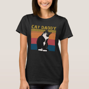 Kat Daddy Vintage Tachtiger Jaren Stijl Kat Retro T-shirt