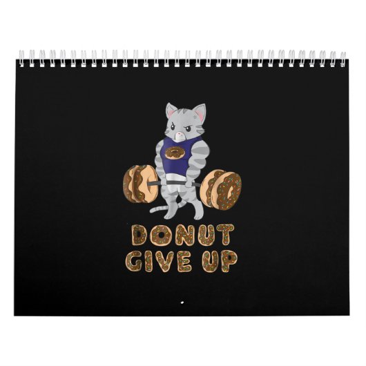 Kat Dadlift krachtpatser Donut Gym Kalender (Hoes)