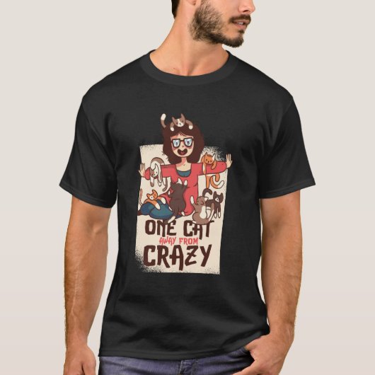 Kat Dame, Dolle kat Dame 1 T-shirt (Voorkant)