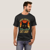 Kat Dame, Dolle kattenvrouw T-shirt (Voorkant volledig)