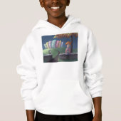 Kat Dame in het park Hoodie (Voorkant)