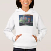 Kat Dame in het park Hoodie (Voorkant)