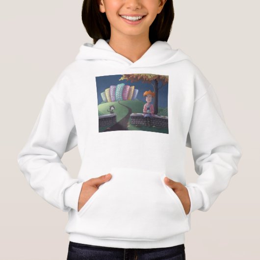 Kat Dame in het park Hoodie (Voorkant)