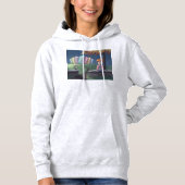Kat Dame in het park Hoodie (Voorkant)