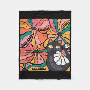 Kat Damen Anti Trump Anti Vance, Vintage Katten Ag Fleece Deken