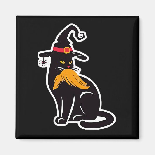 Kat Dames Kamala Harris 2024 Magneet (Voorkant)