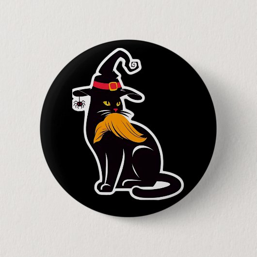 Kat Dames Kamala Harris 2024 Ronde Button 5,7 Cm (Voorkant)