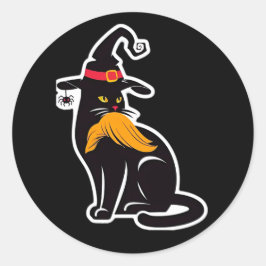 Kat Dames Kamala Harris 2024 Ronde Sticker