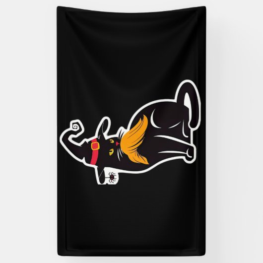 Kat Dames Kamala Harris 2024 Spandoek (Verticaal)