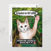 Kat Dames Kat Briefkaart (Voorkant / Achterkant)
