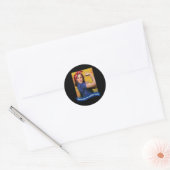 Kat Dames Stem Kamala 2024 Rosie De Riveter Ronde Sticker (Envelop)