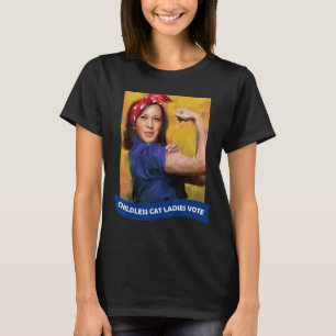 Kat Dames Stem Kamala 2024 Rosie De Riveter T-shirt