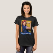 Kat Dames Stem Kamala 2024 Rosie De Riveter T-shirt (Voorkant volledig)