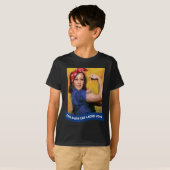 Kat Dames Stem Kamala 2024 Rosie De Riveter T-shirt (Voorkant volledig)