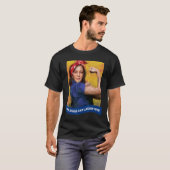 Kat Dames Stem Kamala 2024 Rosie De Riveter T-shirt (Voorkant volledig)