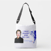 Kat Dames voor Hillary Over Afbeelding Tas (Voorkant)