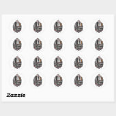 Kat Dames voor Kamala (7) Ronde Sticker (Vel)