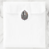 Kat Dames voor Kamala (7) Ronde Sticker (Tas)
