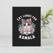 Kat Dames voor Kamala (9) Bedankkaart (Staand voorkant)