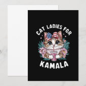 Kat Dames voor Kamala (9) Bedankkaart (Voorkant / Achterkant)