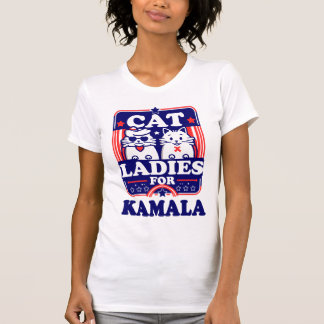 Kat Dames voor Kamala Fun Fierce Political Design T-shirt